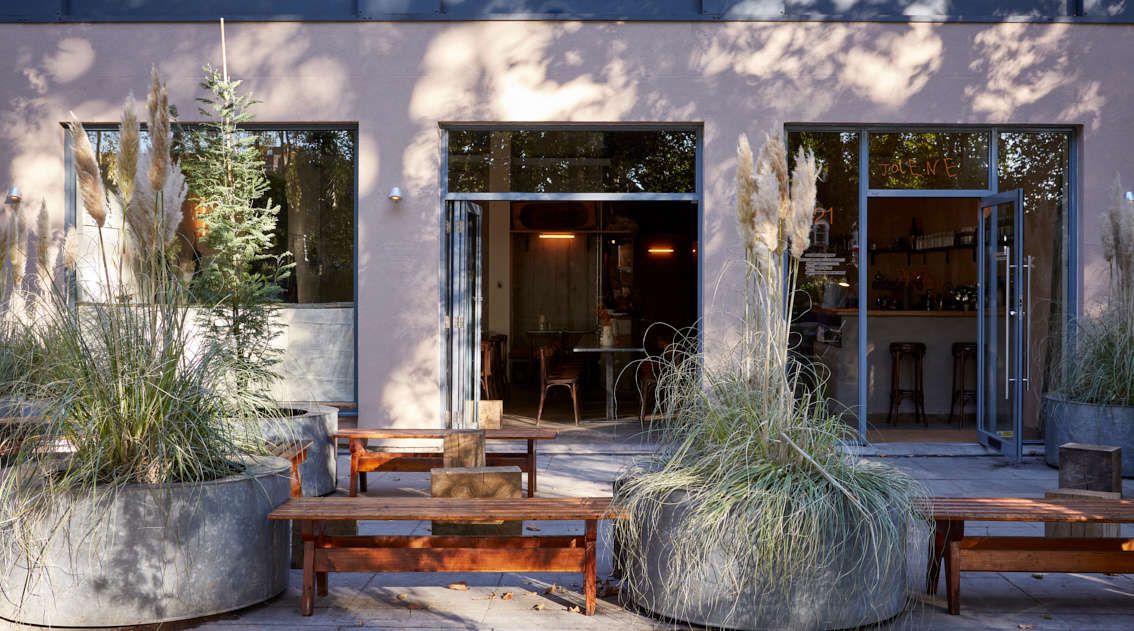 The exterior of Jolene doesn’t have the architectural drama of previous sites.