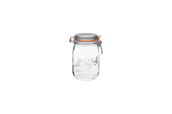 the le parfait super glass storage jar is \$38.90 for a set of four on amazon. 29