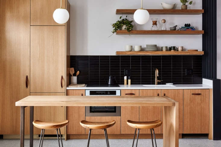 the sleek kitchen in one of the units in lokal fishtown, which opened earlier t 18