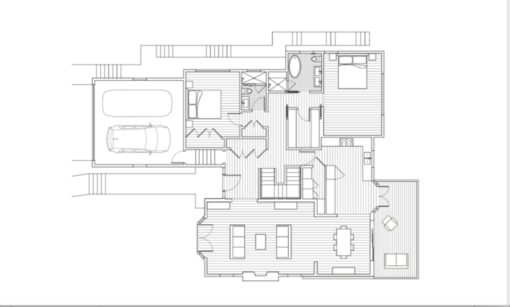 sidell pakravan architects created an open plan living room and kitchen with di 30