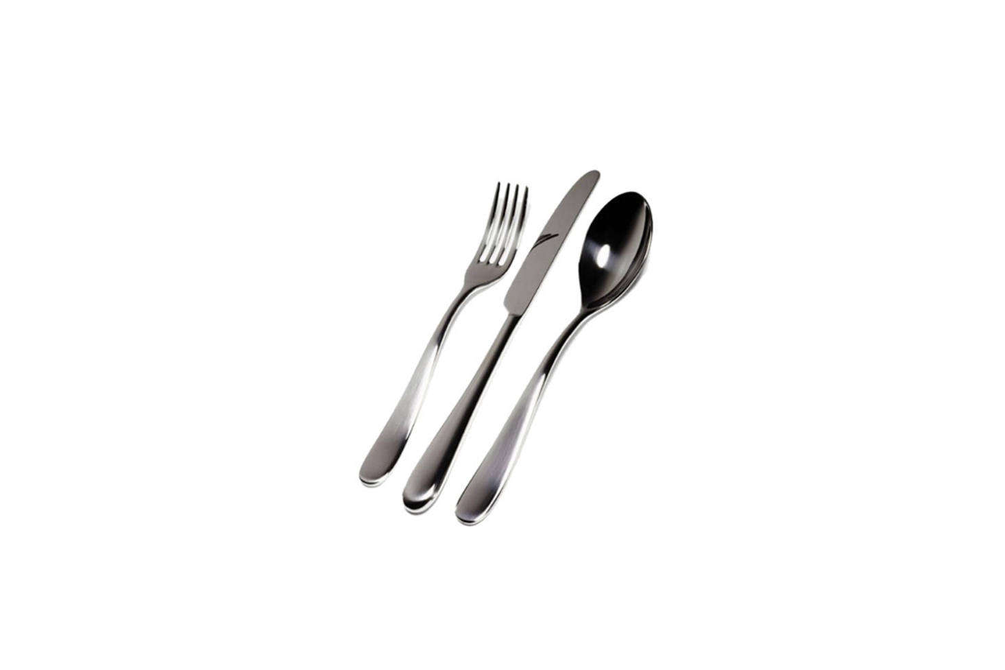 When Italian master Ettore Sottsass designed the Nuovo Milano Cutlery for Alessi in 87, he wanted it to be “as smooth as an ocean rock” with rounded edges and the rise and fall shape of each handle. It won the XVIth Compasso d’Oro industrial design award in 9data-src=