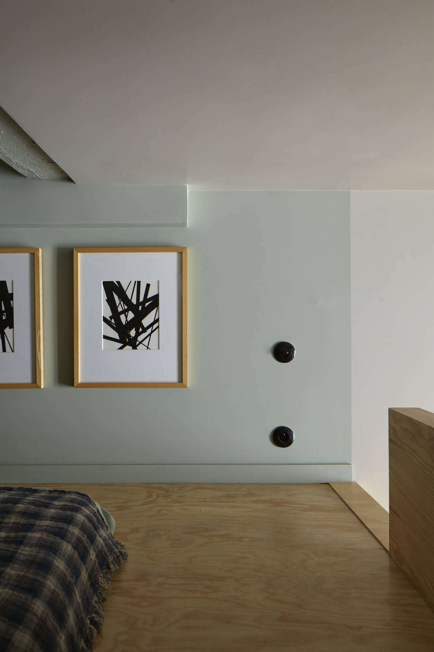 Minimal art and furniture keeps the space open and inviting, not claustrophobic.