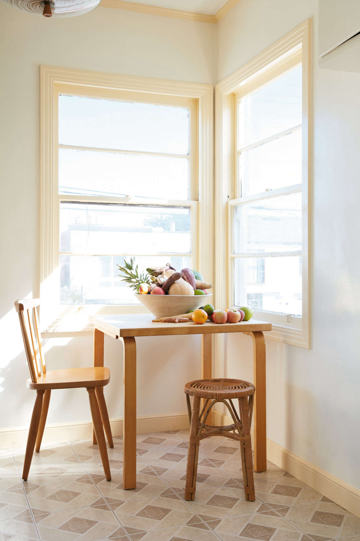A breakfast nook in the couple