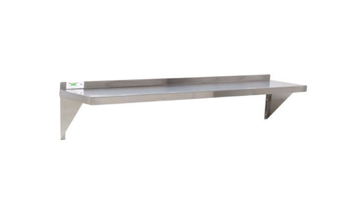 Lynn sourced the stainless steel Wall Mounted Shelving from a restaurant supplies store. For an online option, she suggest WebstaurantStore.