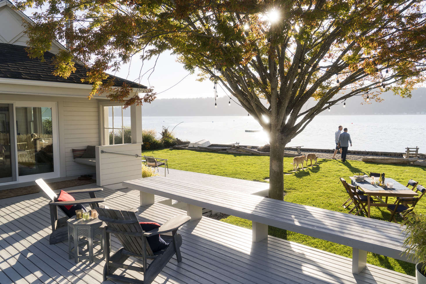 Unbeatable views from their multi-tiered deck.