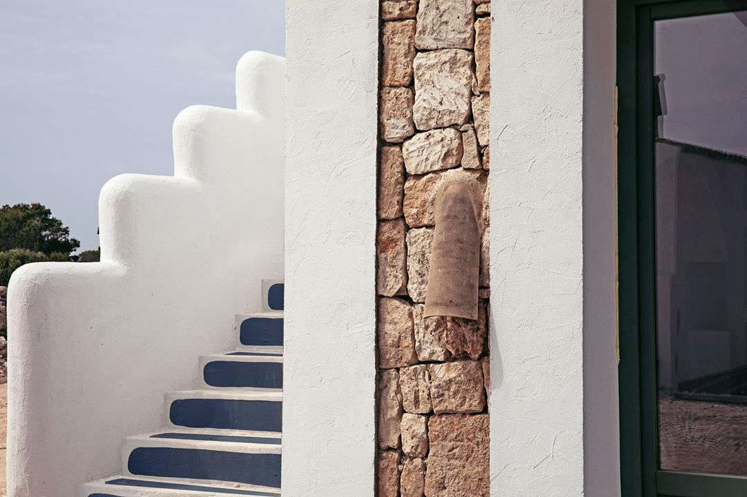 The villas were rebuilt from historic farm structures: 