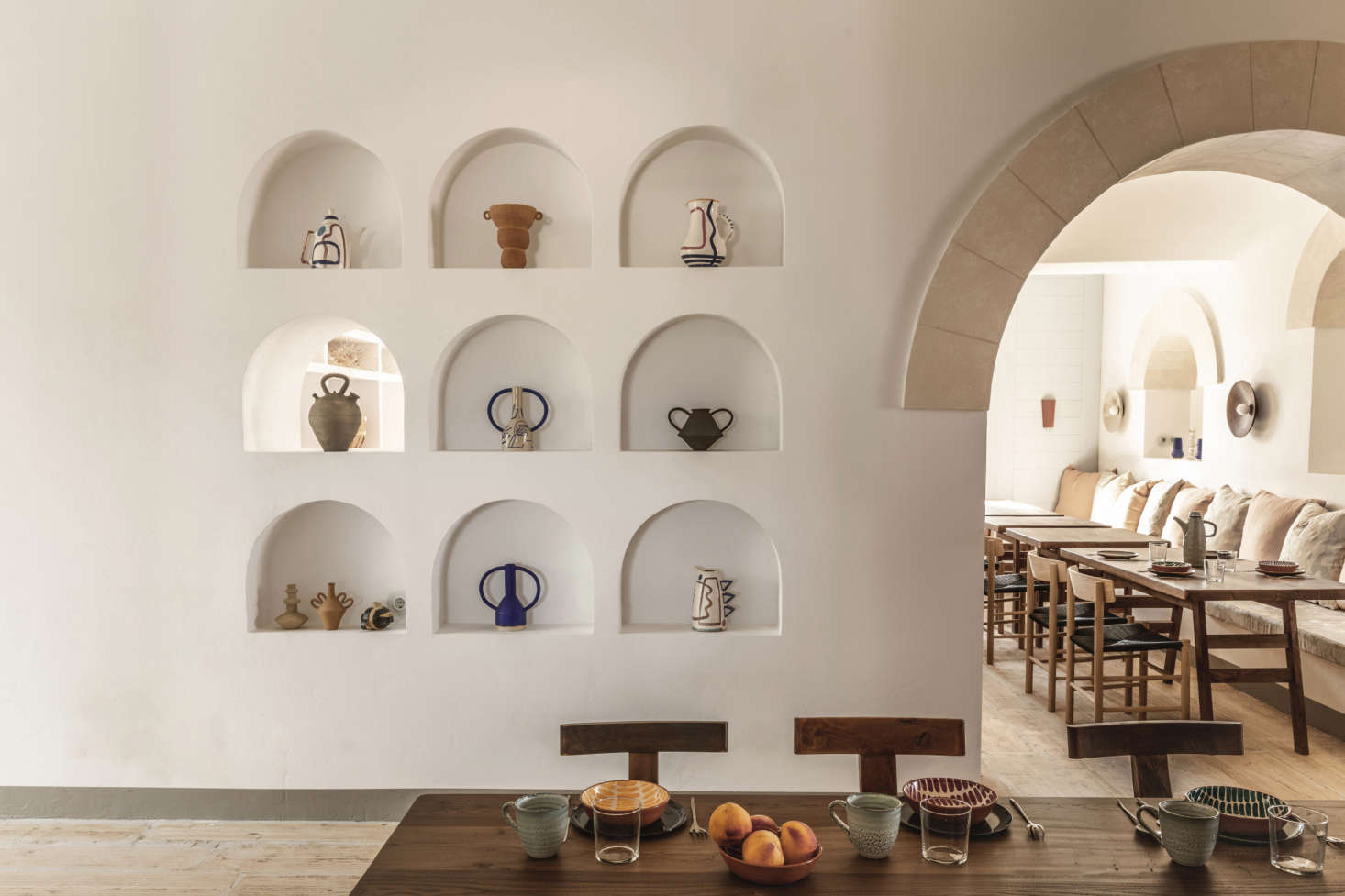 Meilichzon says her use of archways, alcoves, and curves throughout was 