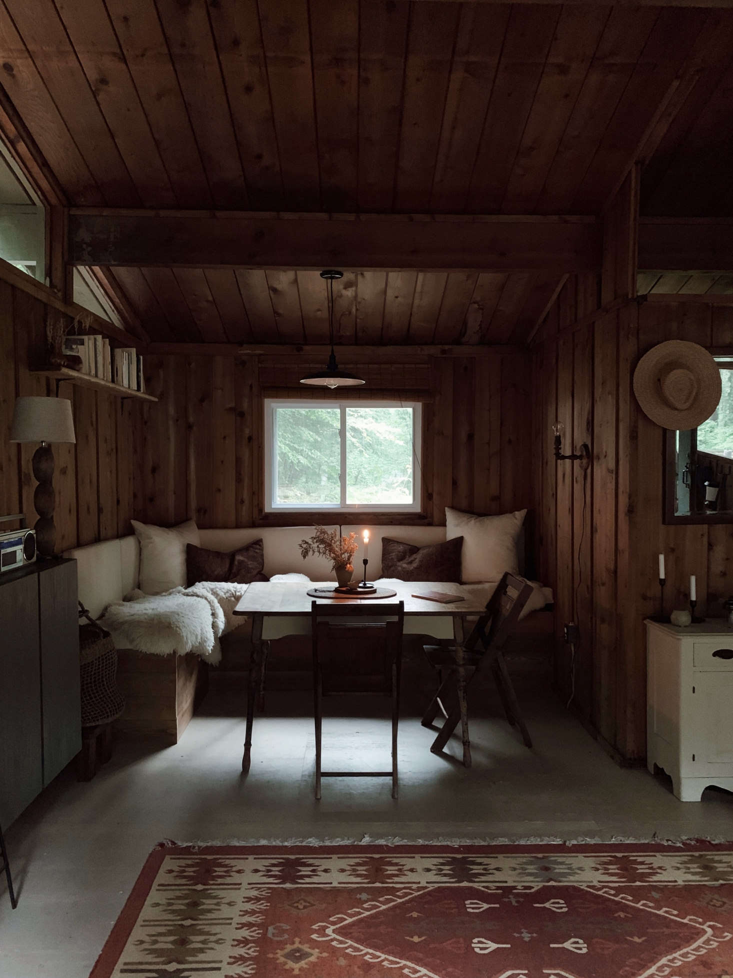 The dining nook is the couple