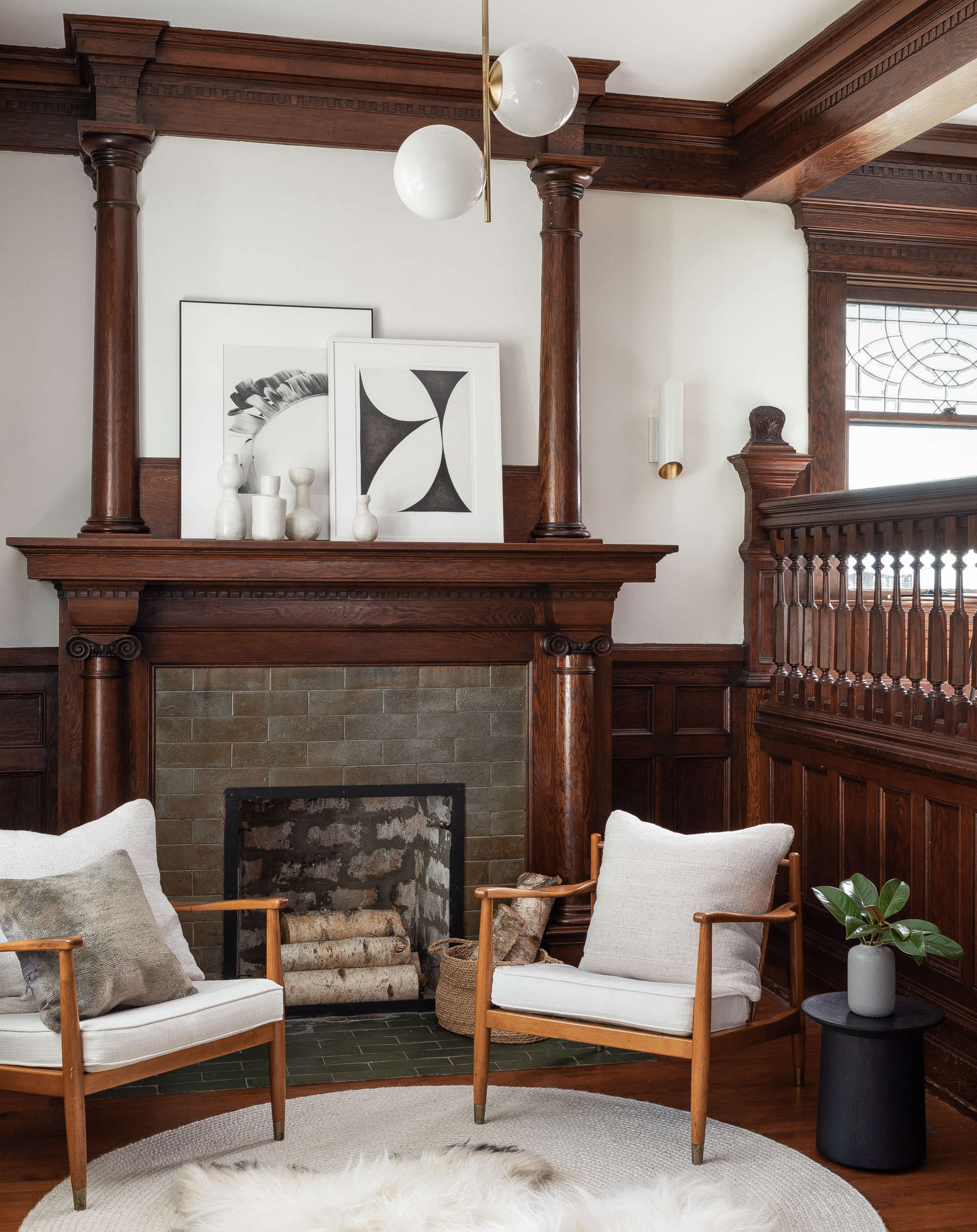 Historic House Refresh How To Brighten Rooms With Dark Paneling