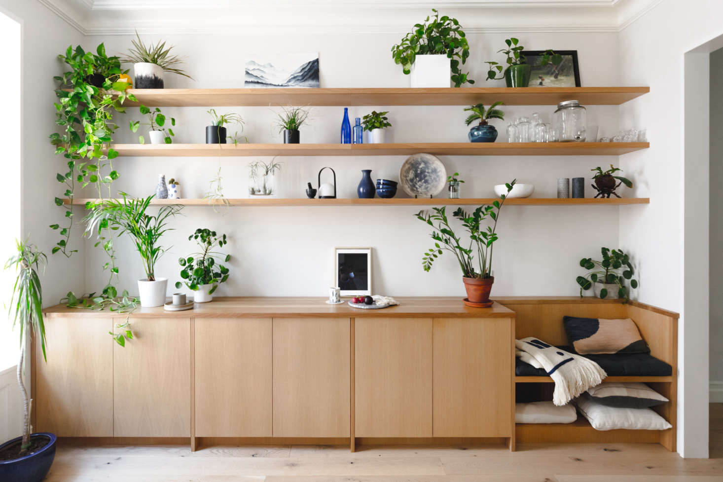 The owners wanted to incorporate a lot of storage—while still maintaining 