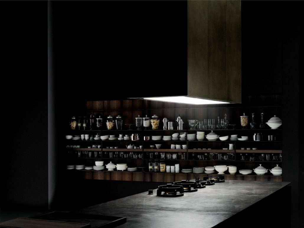 Pitt burners in a Boffi Code kitchen.