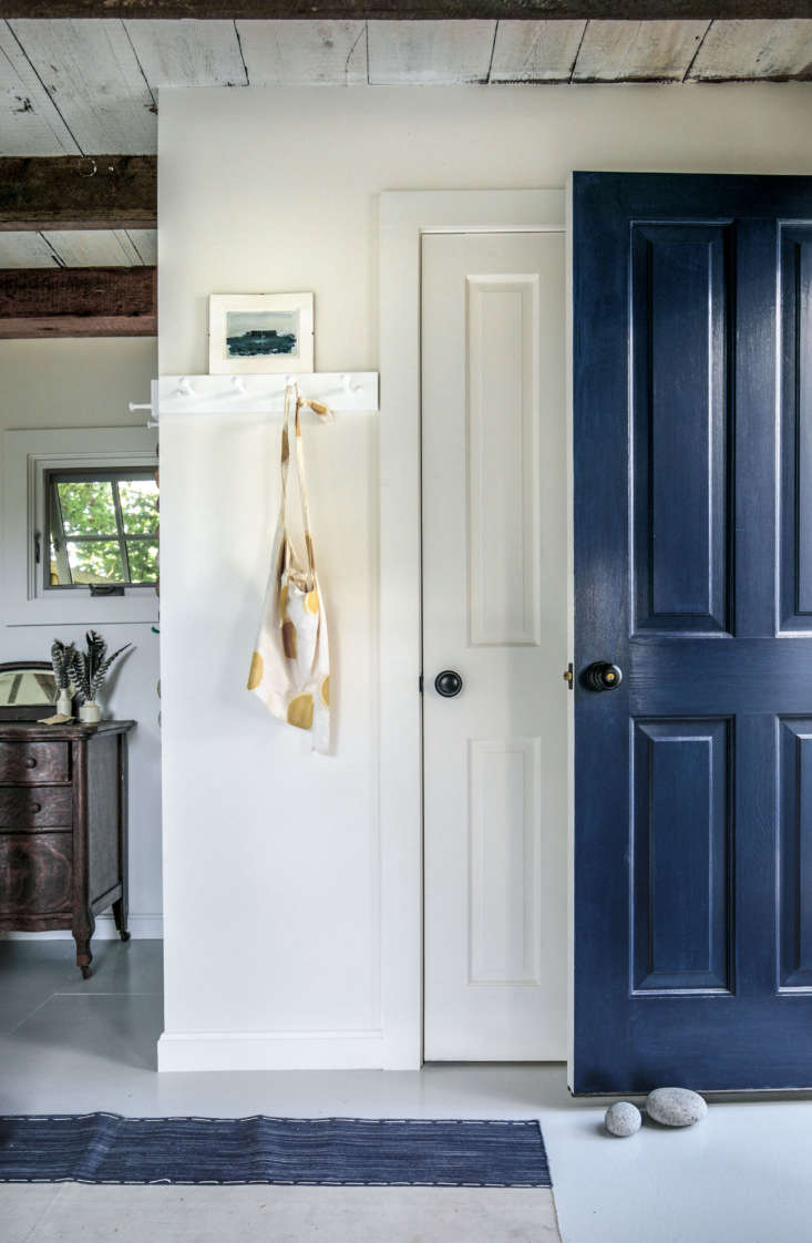 wellfleet guest house downstairs door with shaker pegs