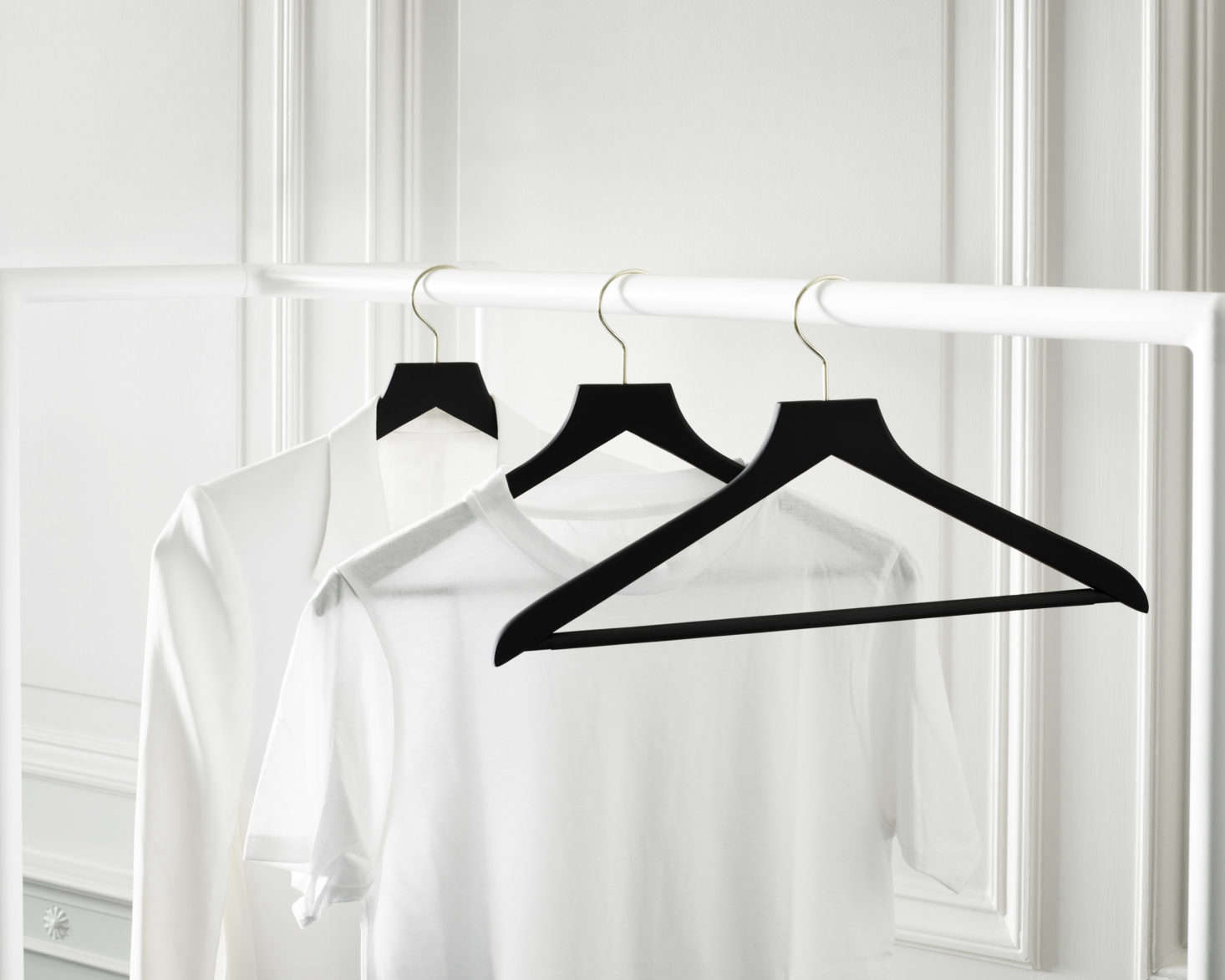 Closet control: The Kept Matte Wood Hanger Set includes hangers for $34.