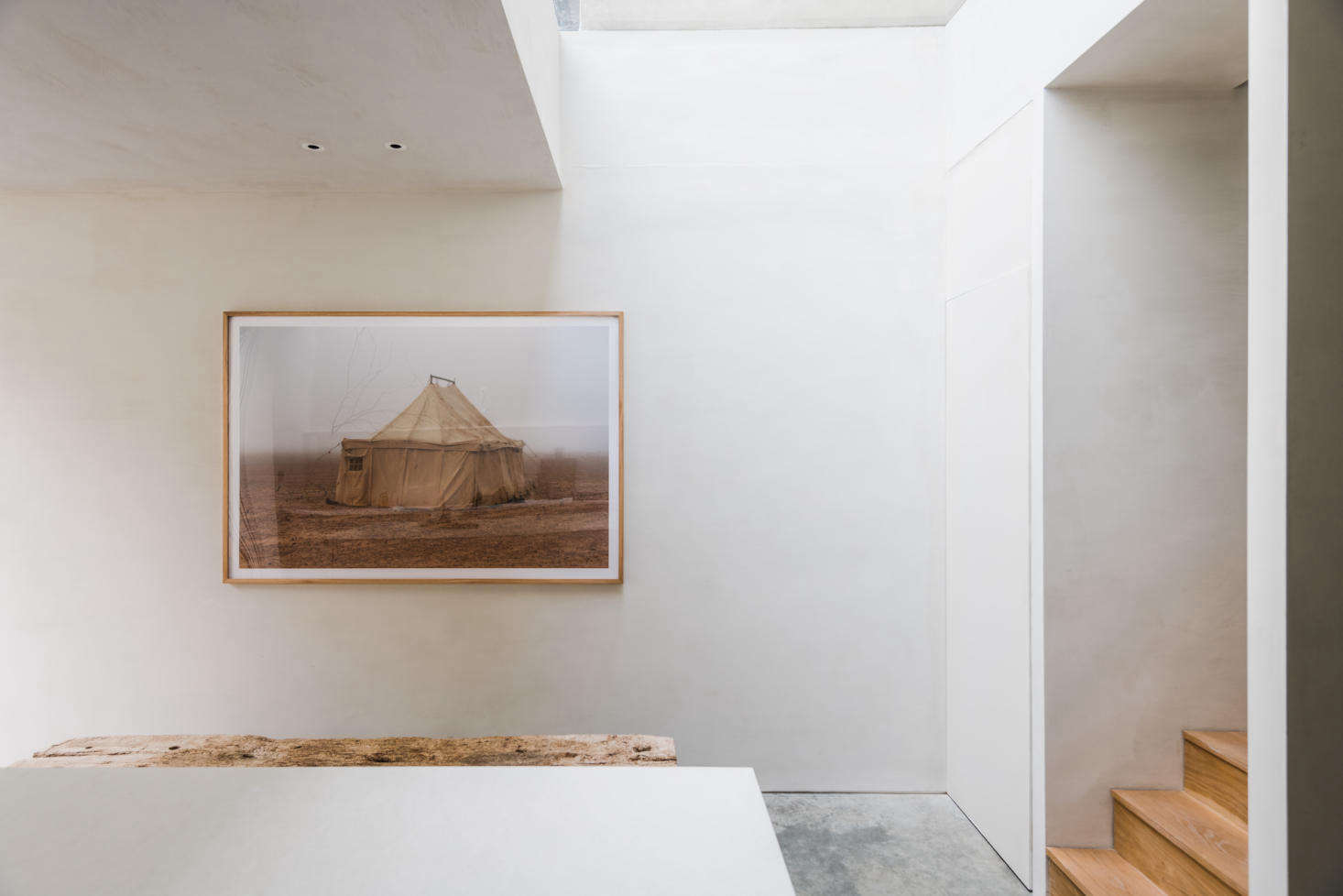 A lightwell from the street-side garden gives a boost of natural light.