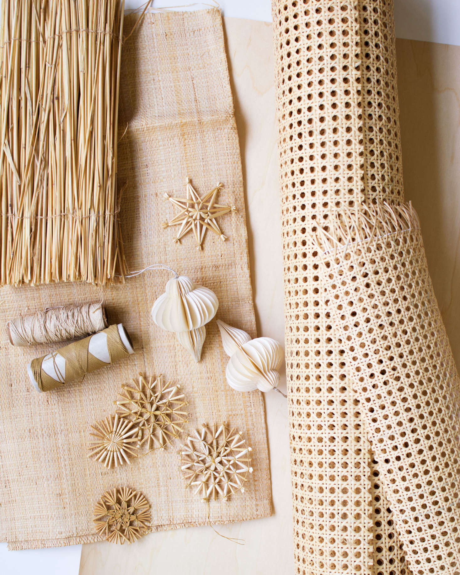 The key to making a natural, quiet palette pop is to work in different textures.