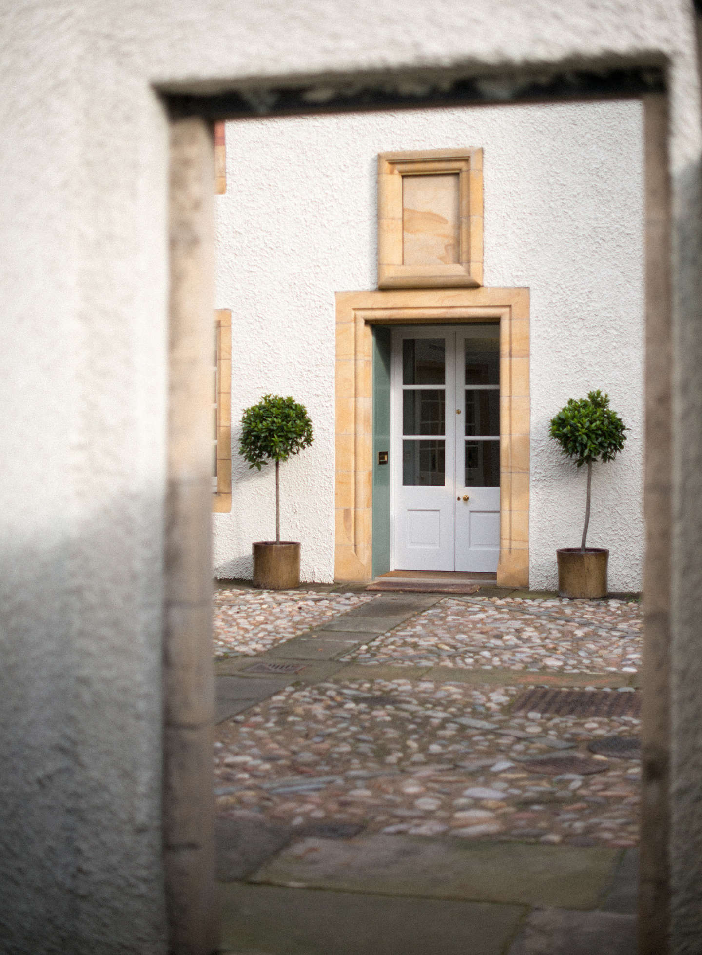 The guesthouse was inspired by an early-th-century garden pavilion. The project took two years to complete.