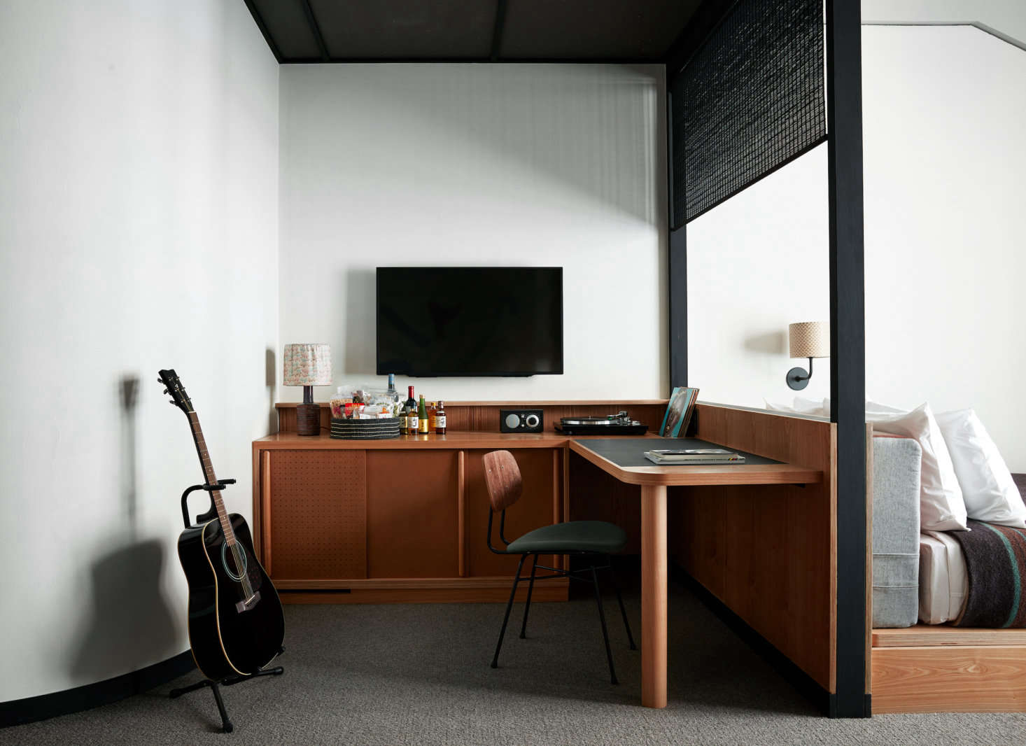 Ace Hotel Kyoto offers eight different types of guestrooms, from a Standard King to an Ace Suite. One type of room offered that
