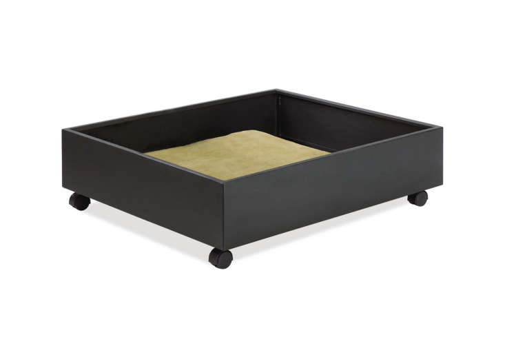 the luxe choice of the bunch is the room & board steel storage drawer (also 21