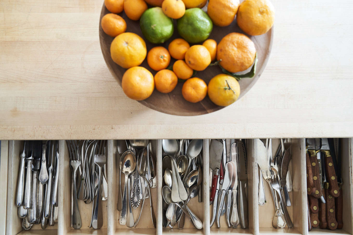 Tucked in among their silverware are some pieces from Phyllis