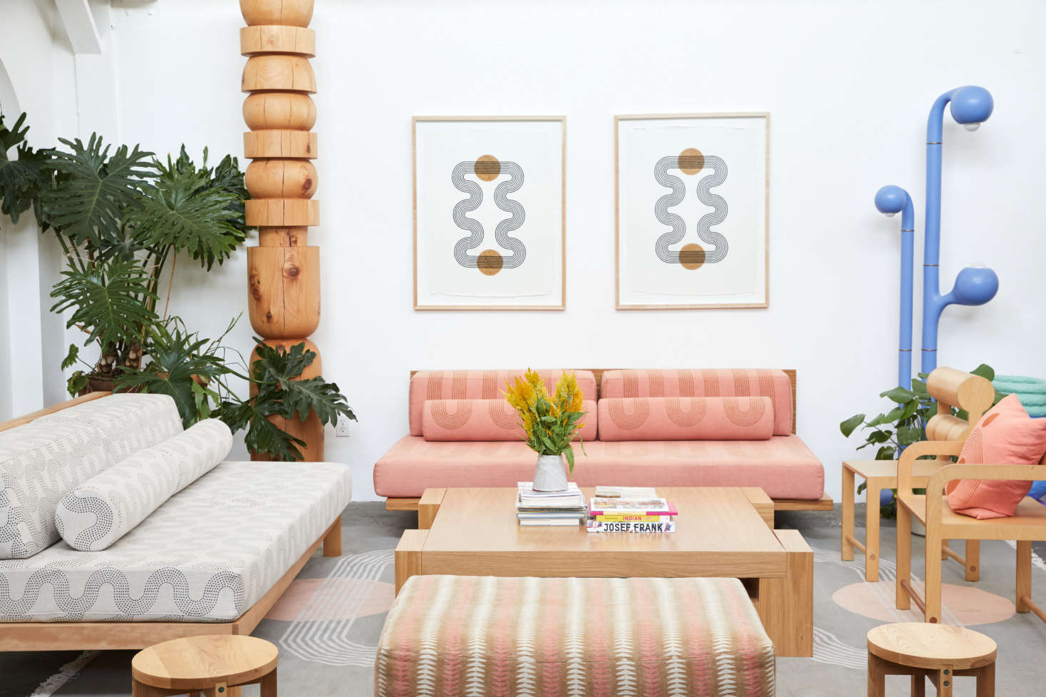 LA Chic Textiles: A Tour of Block Shop's Scarves, Rugs, and Art