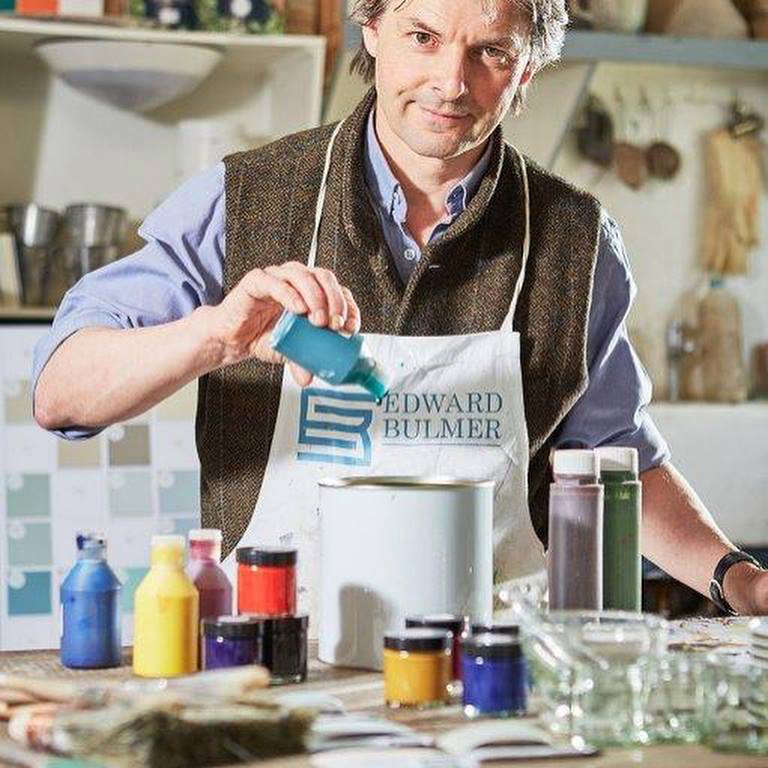 Bulmer runs his business from his Queen Anne house in Herefordshire, which he shares with his wife and three daughters he has spent years restoring, converting a former cattle shed into a workshop.