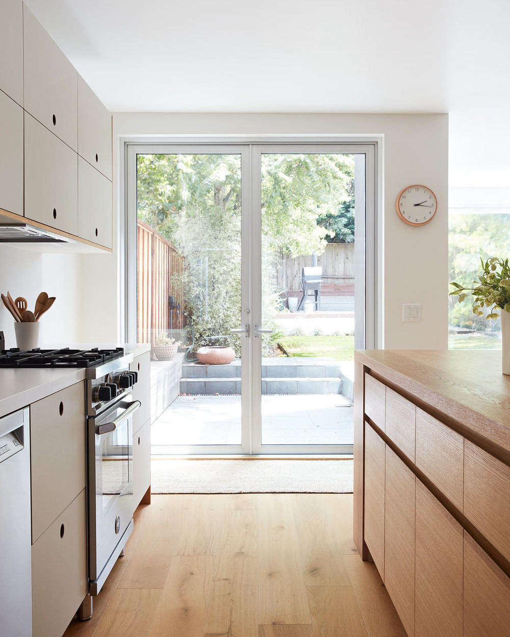The floors are engineered European oak planks.