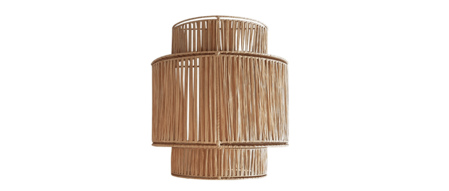 The Raffia Wall Lamp from Marseilles-based Honore Deco is €data-src=