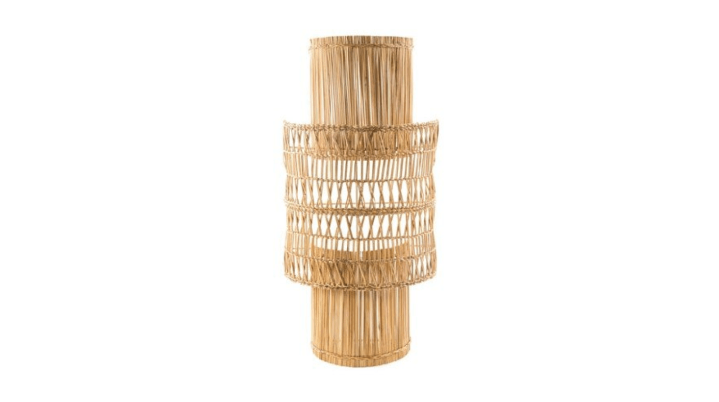 The Sconce Candil shade is made of bulrush over a metal frame; $9 from Maison of Hand.