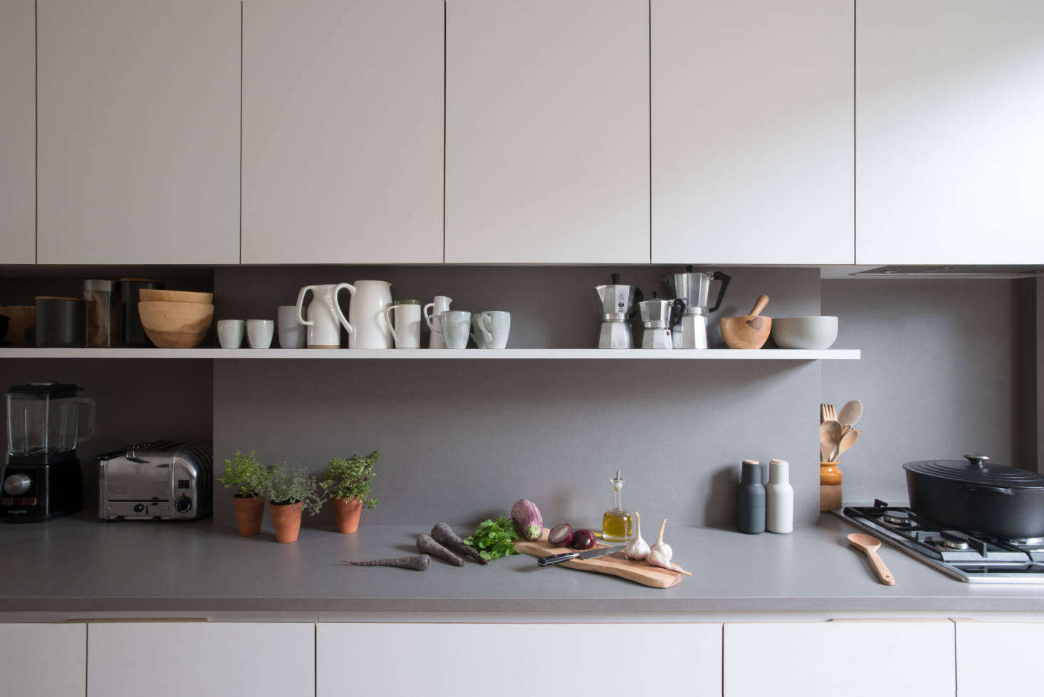 While the kitchen was being planned, things like juicers and ice cream machines were discussed. 