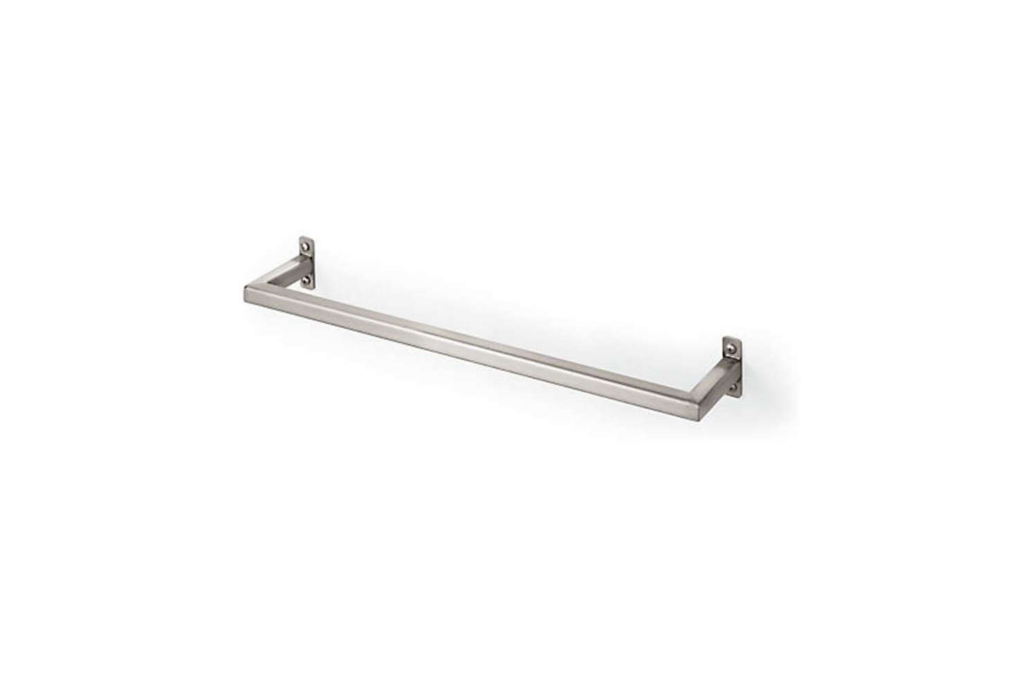 The minimalist Slim Towel Rack comes in Stainless Steel and Graphite for $50 each at Room & Board.
