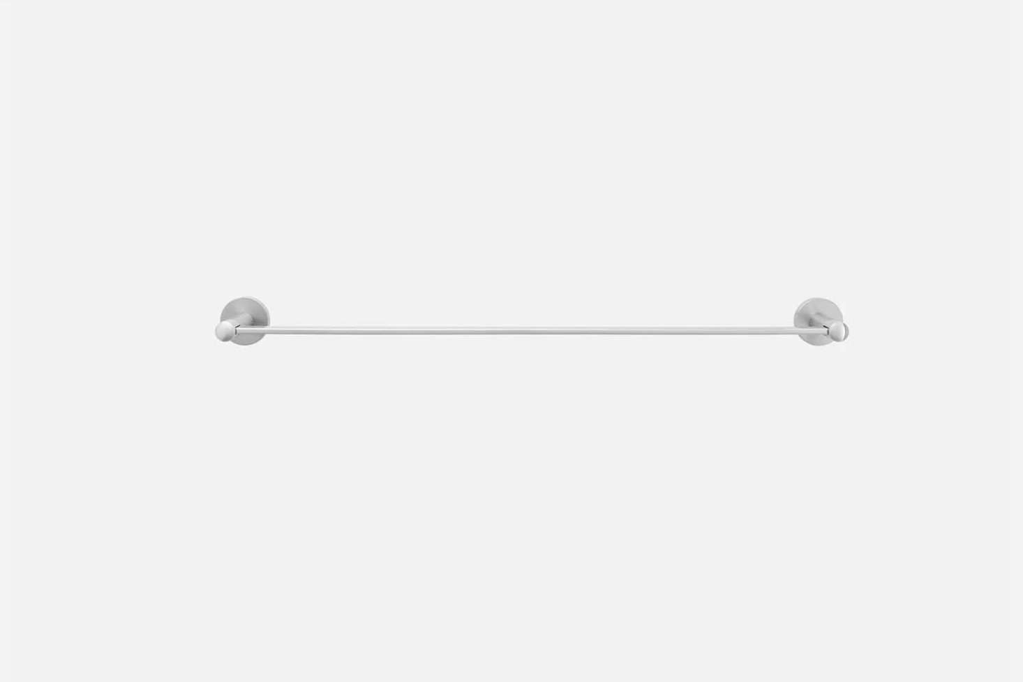 The Maxwell Towel Bar in Satin Nickel comes in three sizes starting at $8 from Schoolhouse.