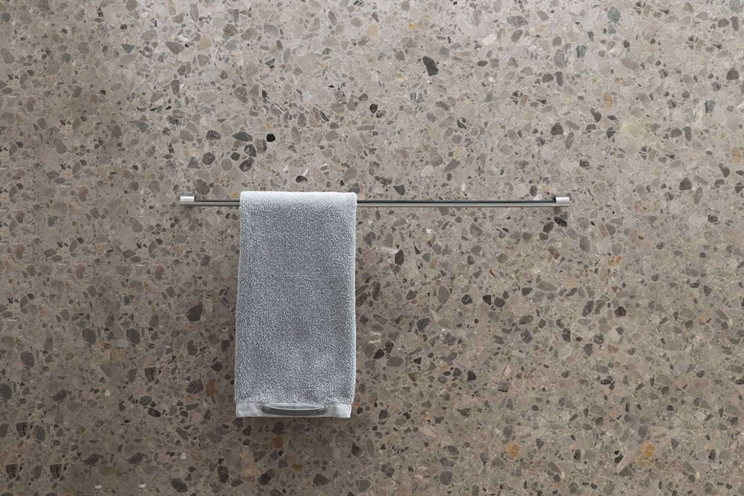 The Vipp 8 Towel Bar Steel in steel is $9 at Vipp.