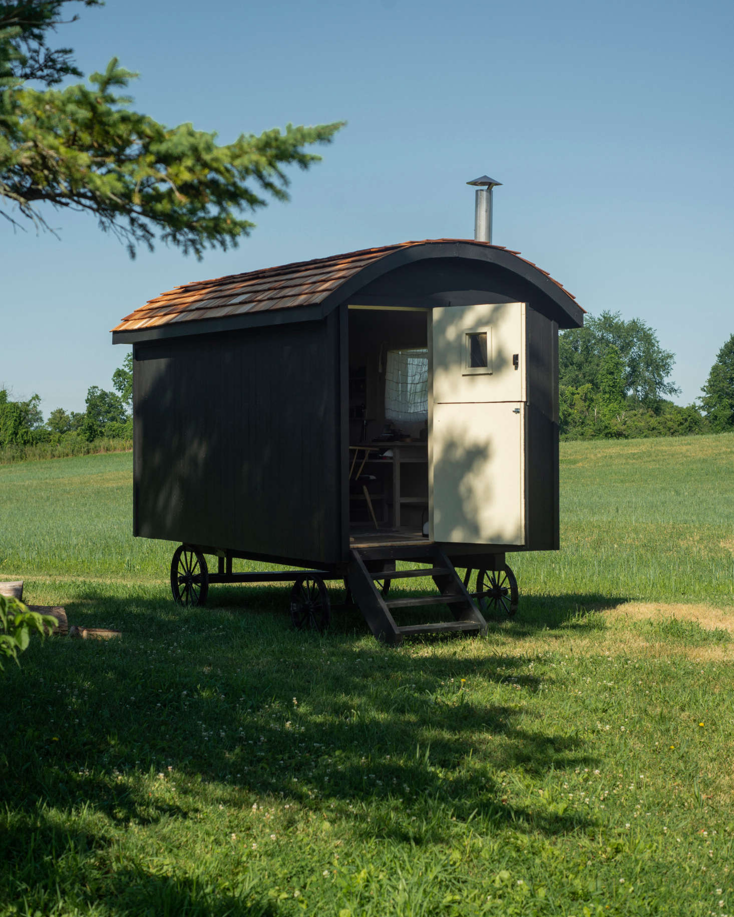 John showed the local sawmill owner his hut plans—