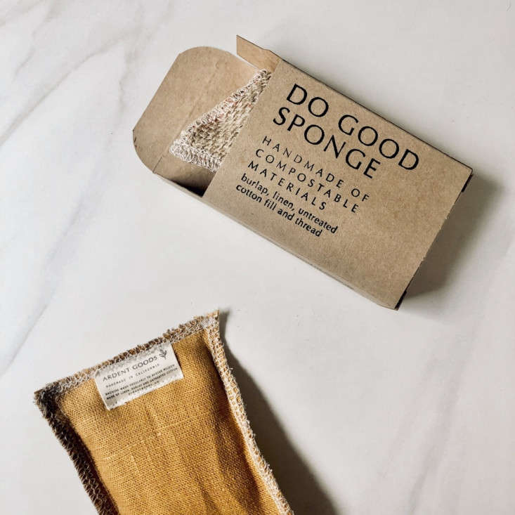 the do good sponge set. made with eco friendly materials, the burlap and cotton 14