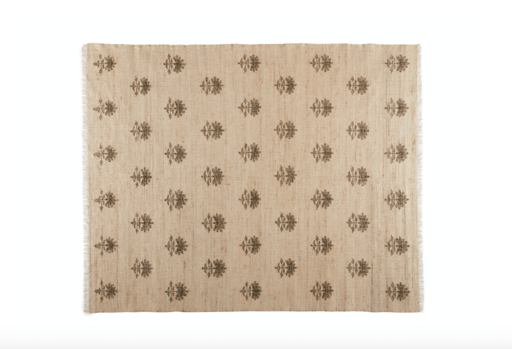 and the hand knotted disha rug is one of four new rugs made in partnership with 22