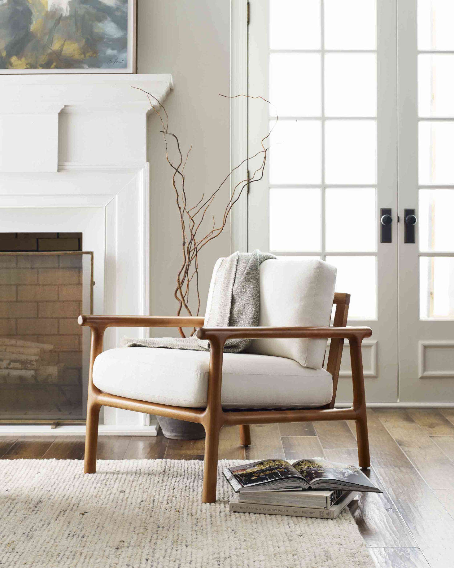 The new Laguna Chair has a sustainably sourced, heirloom-quality teak frame and a Scandinavian spirit; the generous cushions are available in over 575 fabrics and 40 leathers.