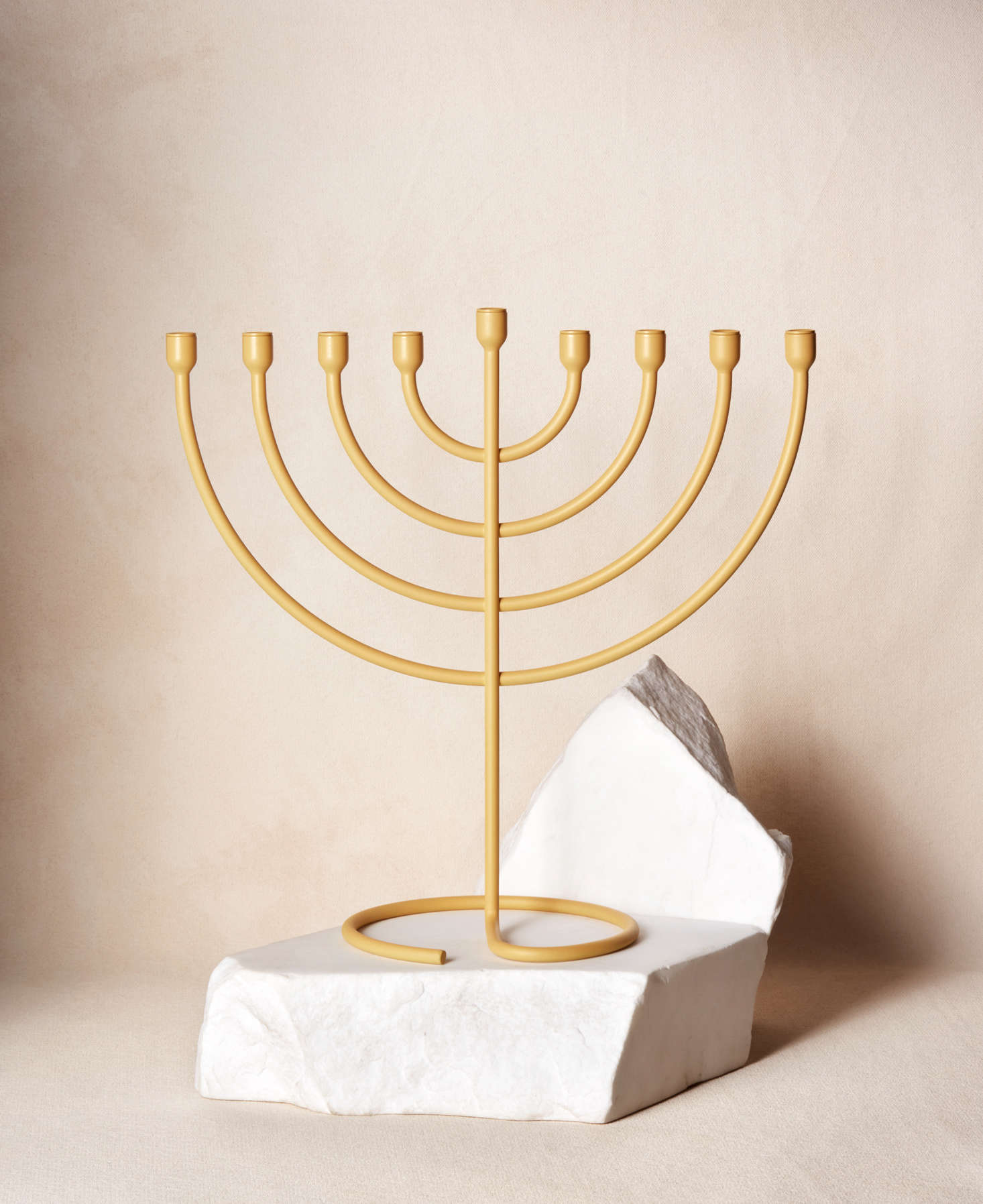 The Trace Chanukiah in Sand; $5. Via Maris is named for the ancient trade route that linked Israel, Egypt, Syria, Turkey, and other regions of the Middle East.