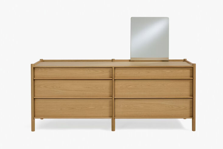 designed by studio böttger, the pala dresser with mirror is currently on sale 17