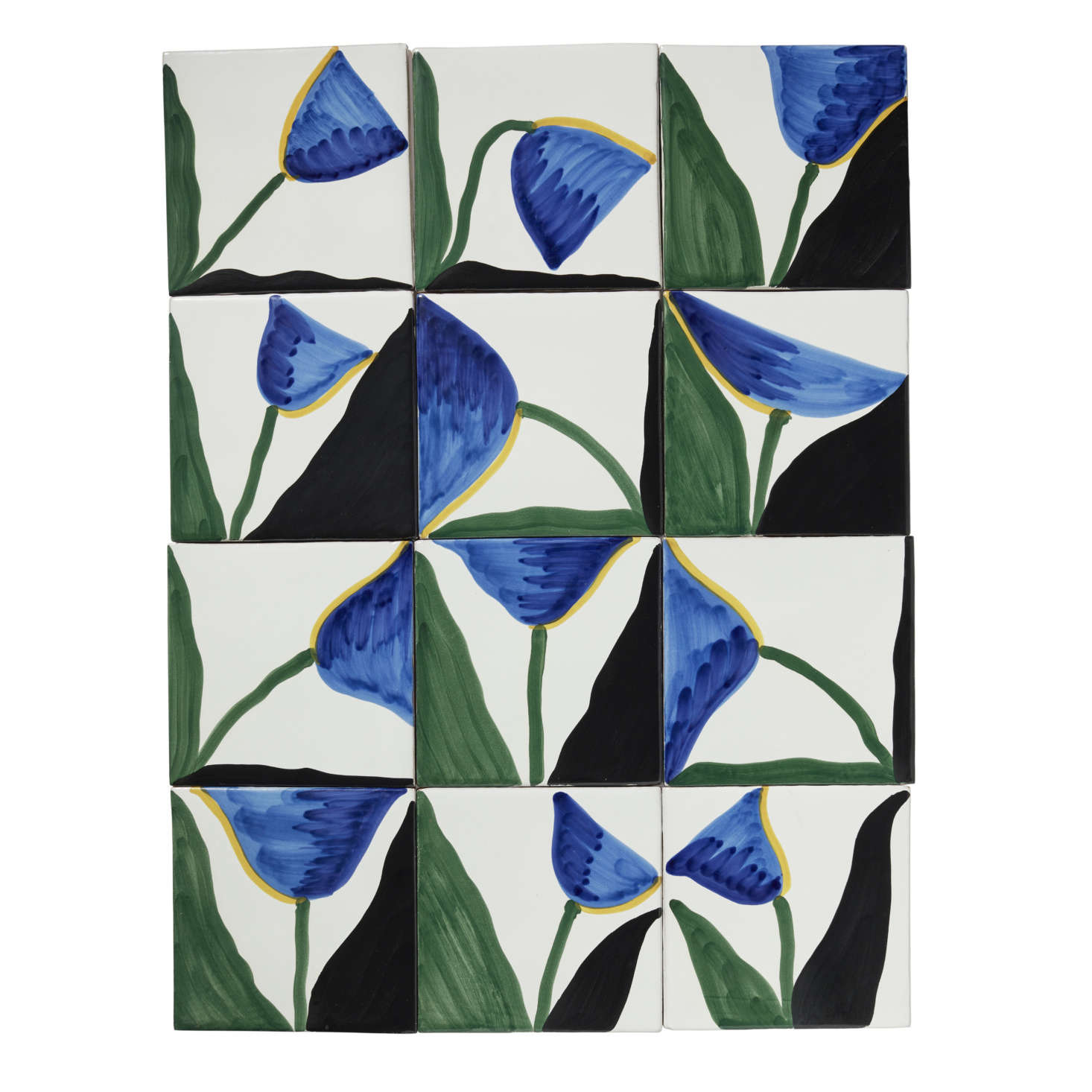 The Tulip designs work well together. Watson is planning to create a series of larger-scale Wayne Pate tile murals next.