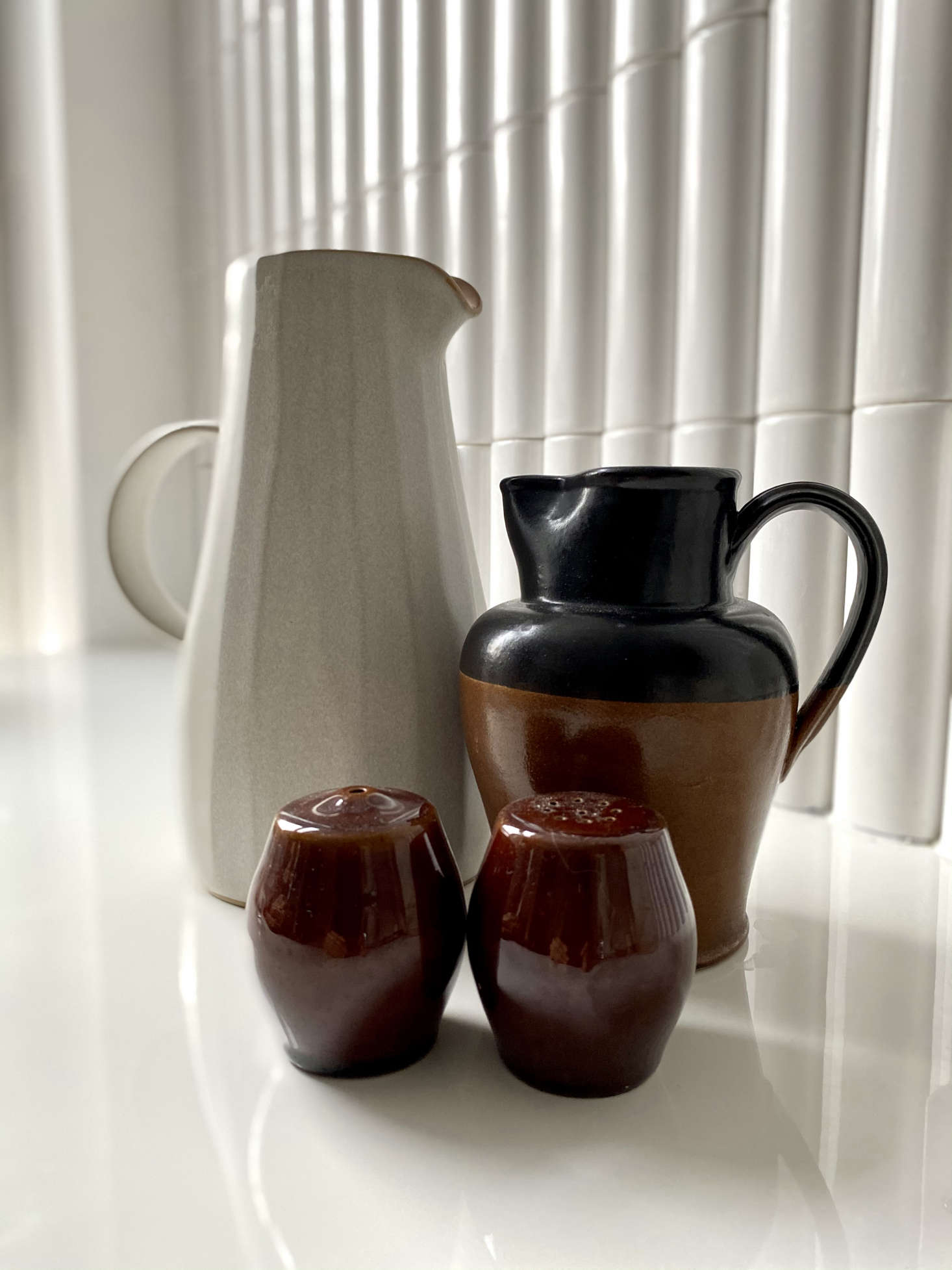 A collection of ceramics by British pottery Denby, in business since 09.