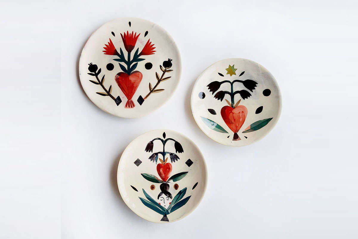 The Flat Talisman Heart Plates are 
