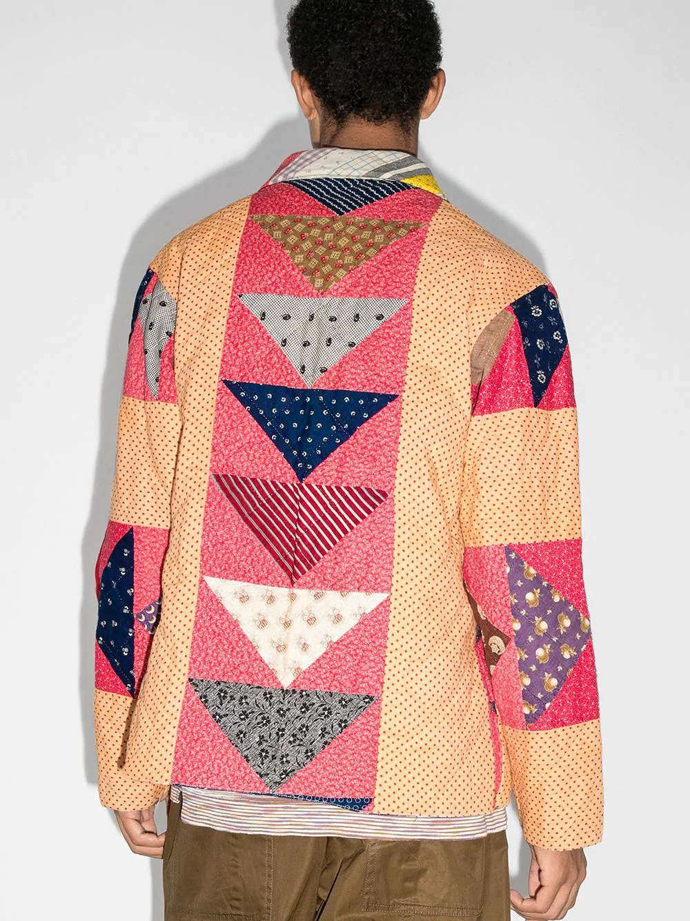A Bode Patchwork Quilted Jacket from Farfetch. Mindful of resources, Bode writes: 