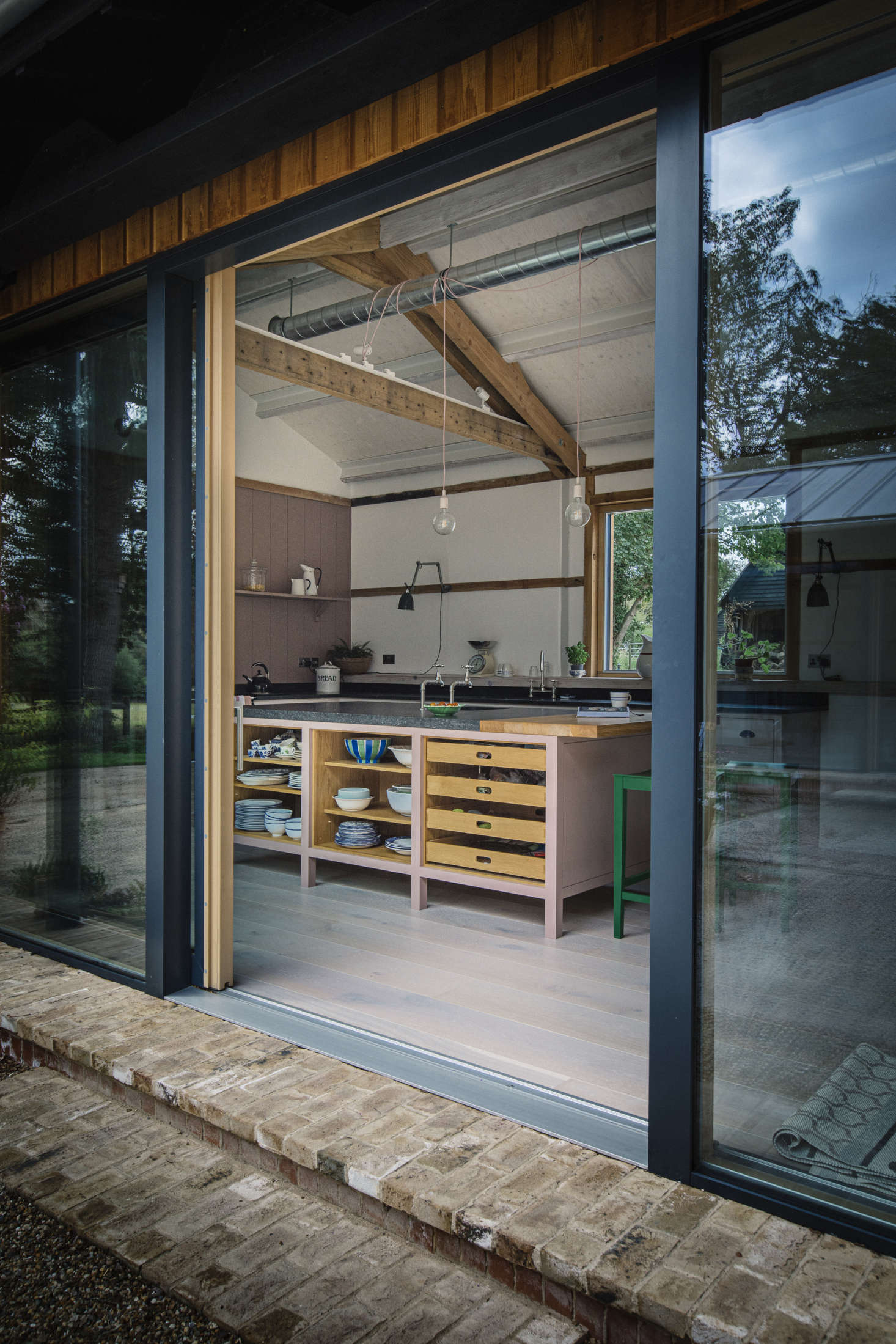 A ground source heat pump—