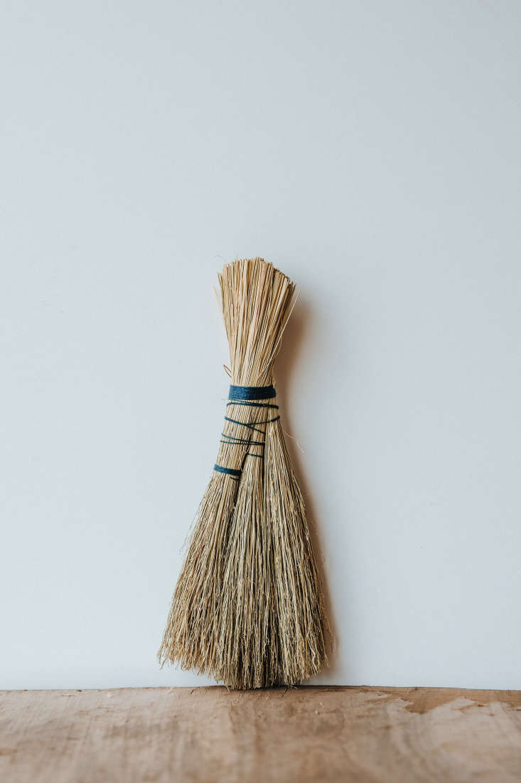 the wilder broom (\$\10) is wrapped with indigo dyed organic linen and has a sm 23