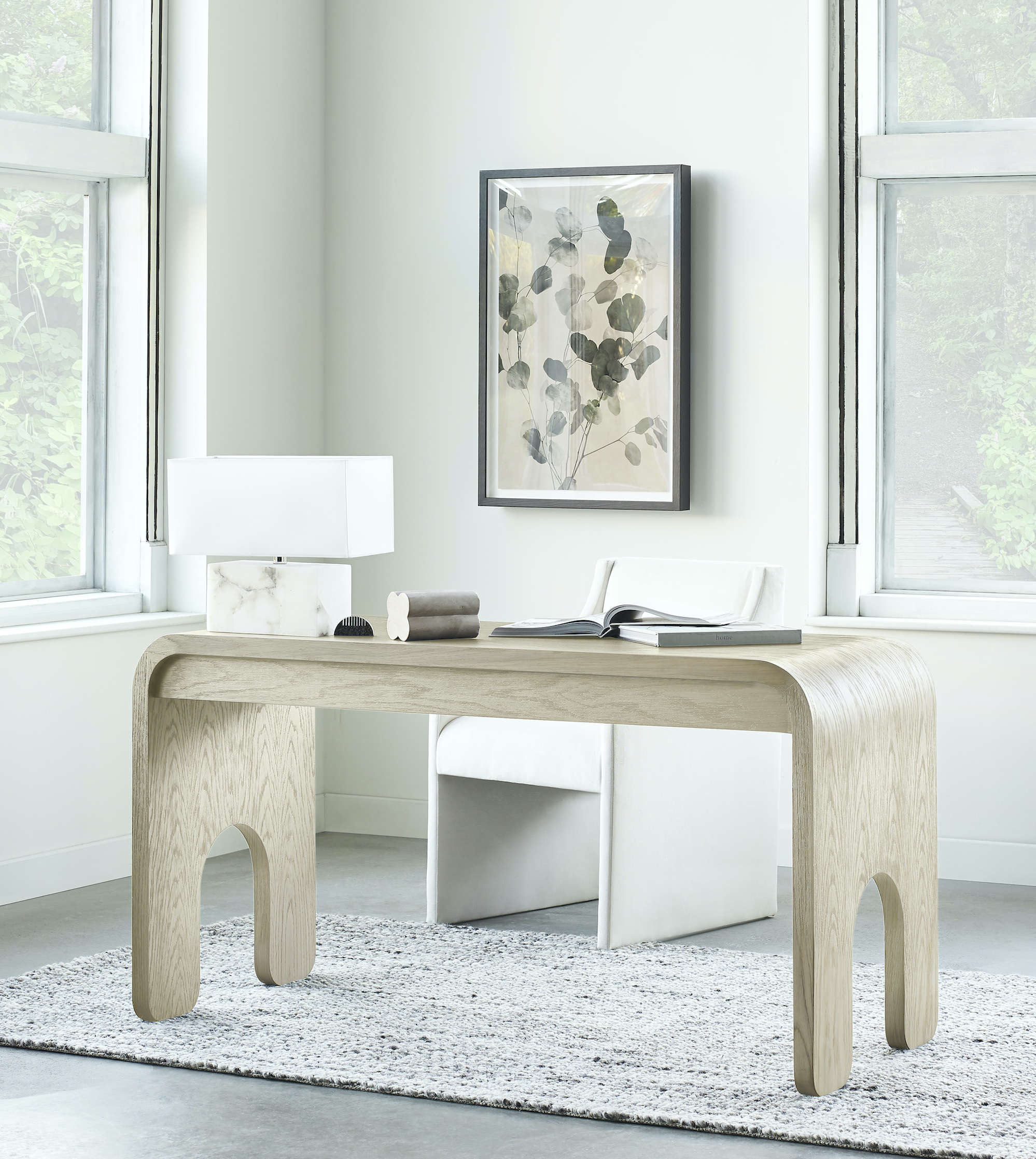 the sculptural, sturdy harper desk, an ideal addition to any work at home space 25