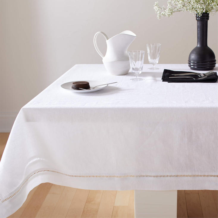 eyelet white tablecloth