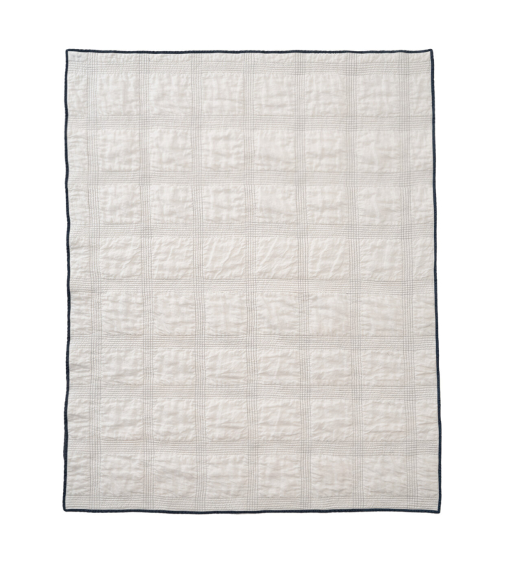 the westerly quilt in off white with black detailing (from \$450). 21