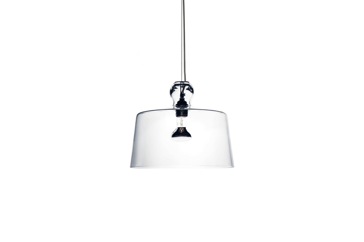 the michele de lucchi acquatinta pendant lamp is made with a lampshade in clear 22