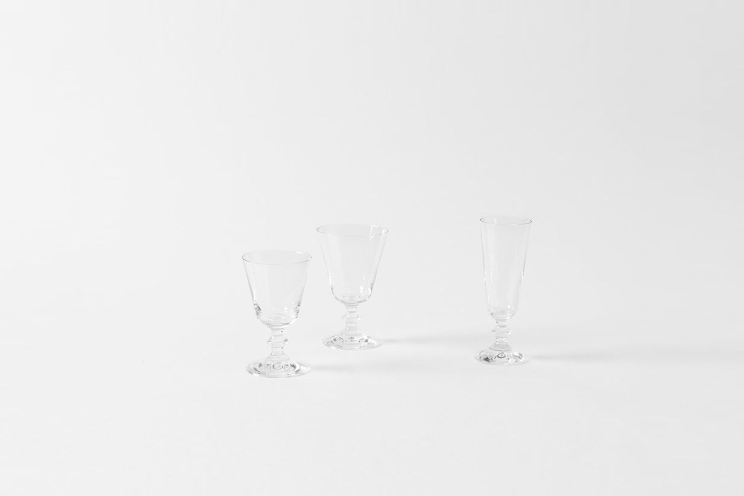 the parigi stemware glasses start at \$\18 at march. 34