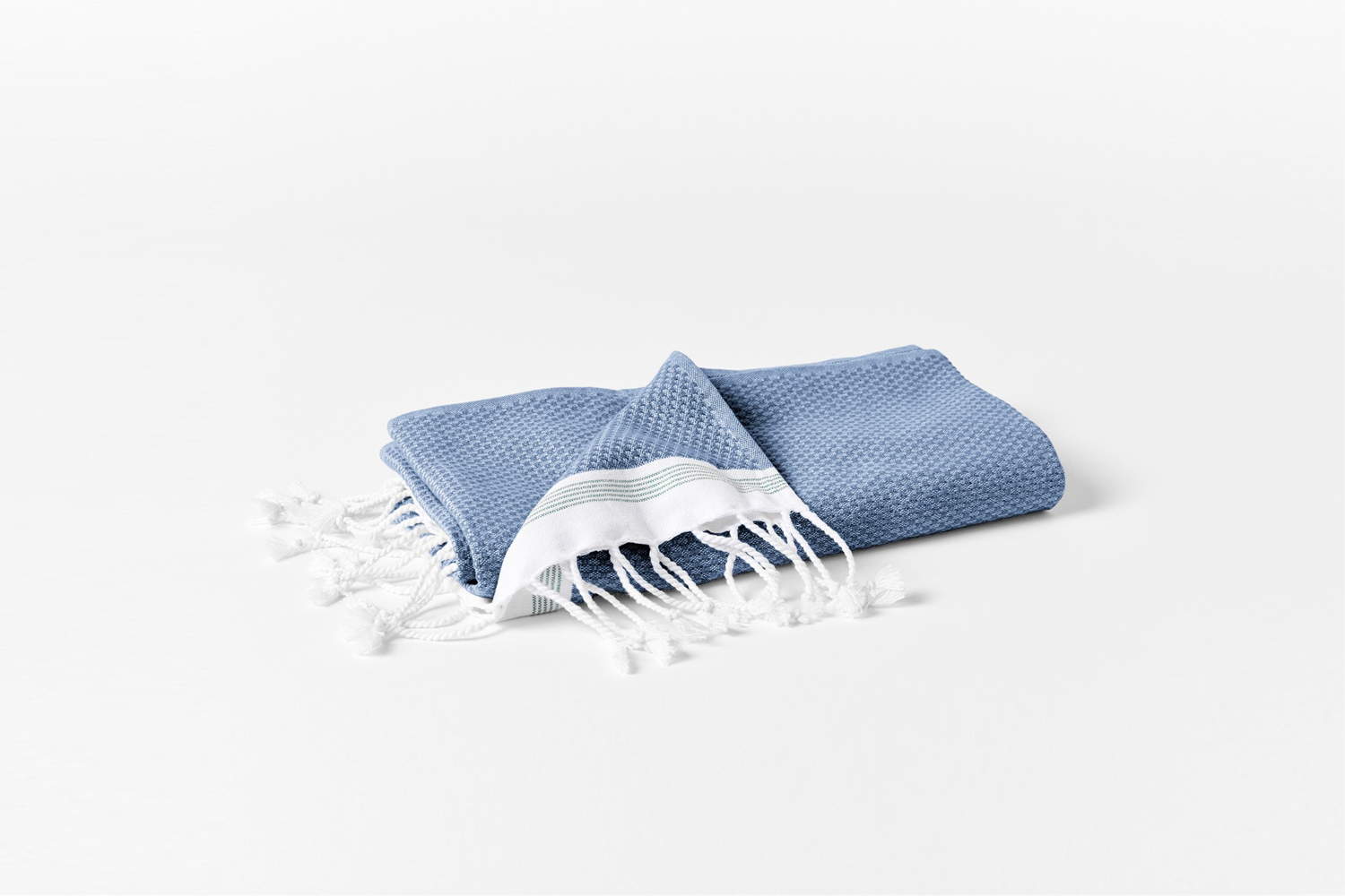 coyuchi&#8\2\17;s mediterranean organic towel, shown in lake sea spray, is  27